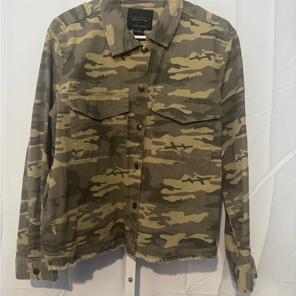 Sanctuary Camouflage Shirt Jacket Size M